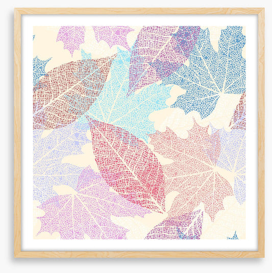 Pastel leaves