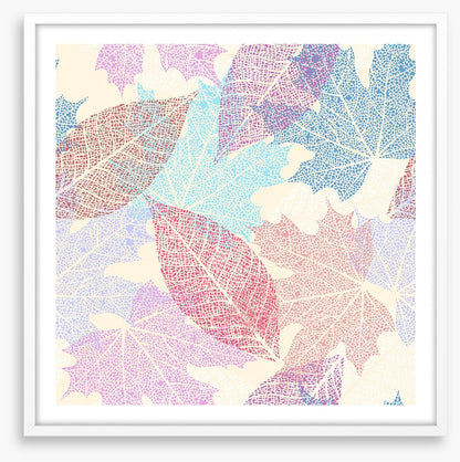 Pastel leaves