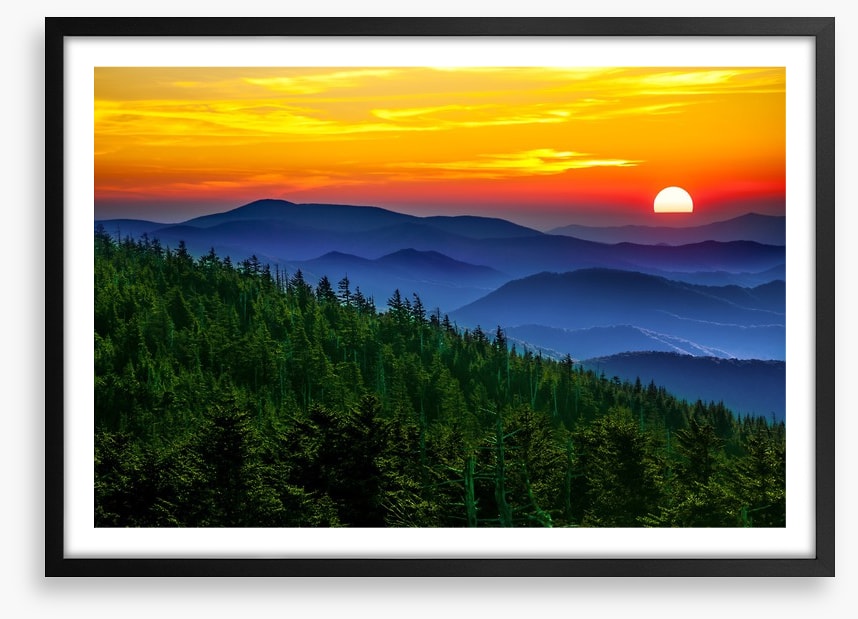 Smoky Mountains sunset, Tennessee