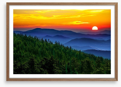 Smoky Mountains sunset, Tennessee