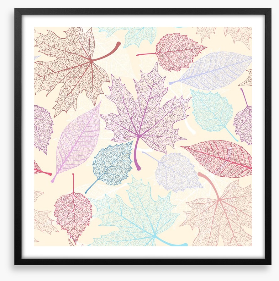 Pastel leaves II