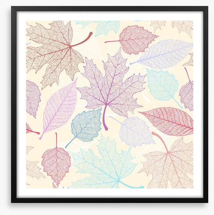 Pastel leaves II