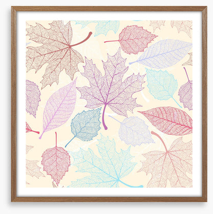 Pastel leaves II