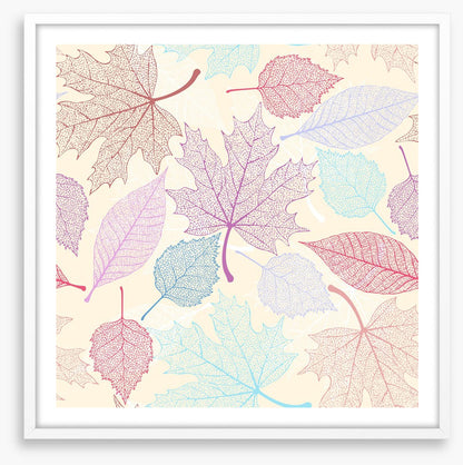 Pastel leaves II