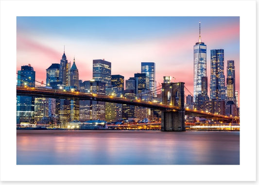 Lower Manhattan sunset