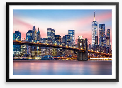 Lower Manhattan sunset