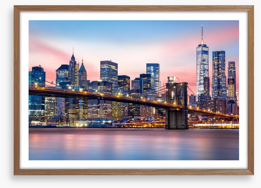 Lower Manhattan sunset