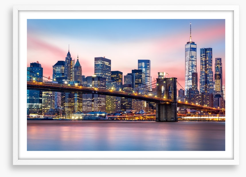 Lower Manhattan sunset
