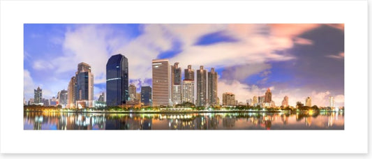 Bangkok sunrise panorama