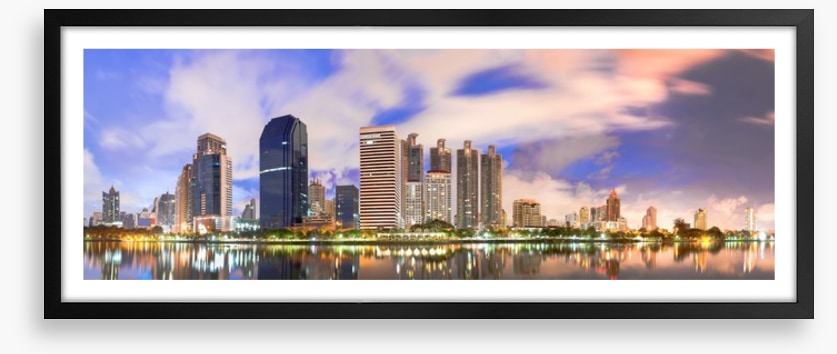 Bangkok sunrise panorama