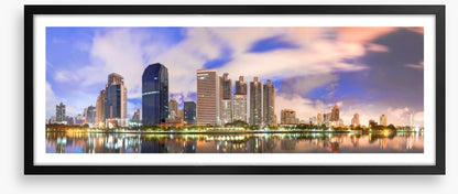 Bangkok sunrise panorama