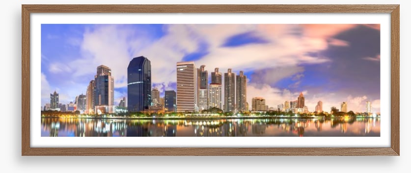 Bangkok sunrise panorama