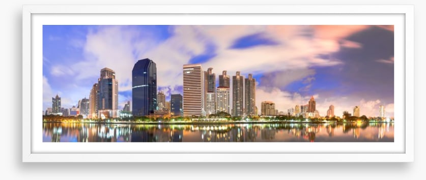 Bangkok sunrise panorama