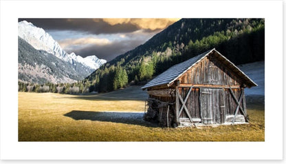 Lone alpine chalet