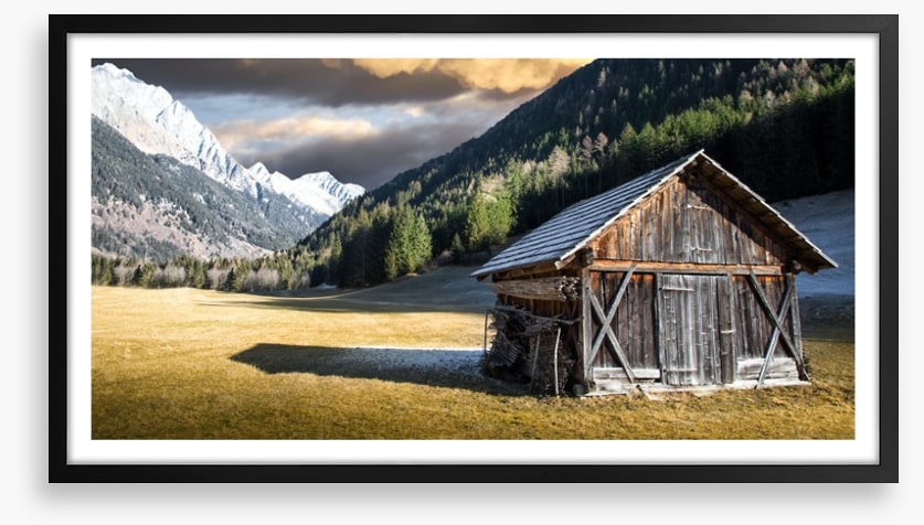 Lone alpine chalet