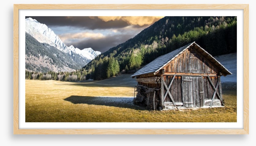 Lone alpine chalet