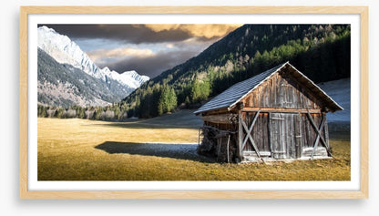 Lone alpine chalet