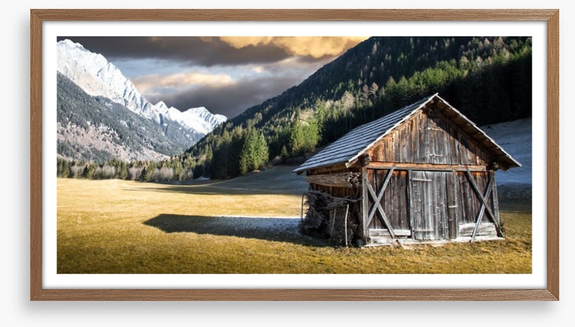 Lone alpine chalet