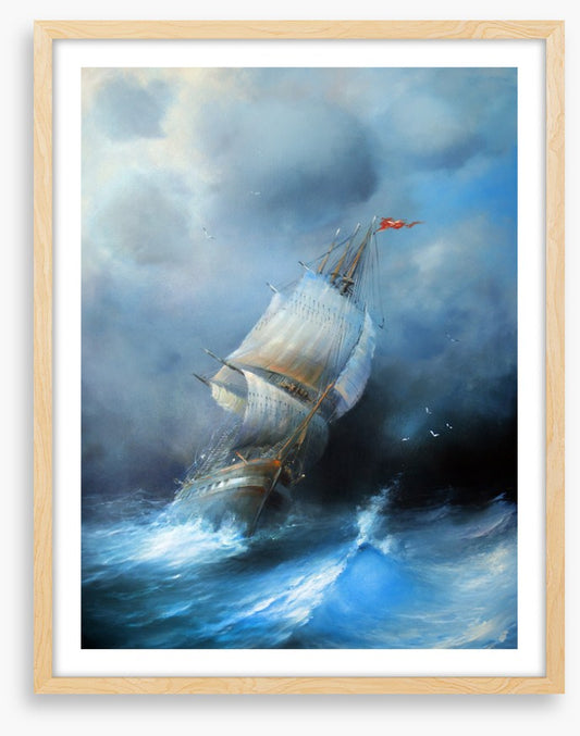 Sailboat in the storm