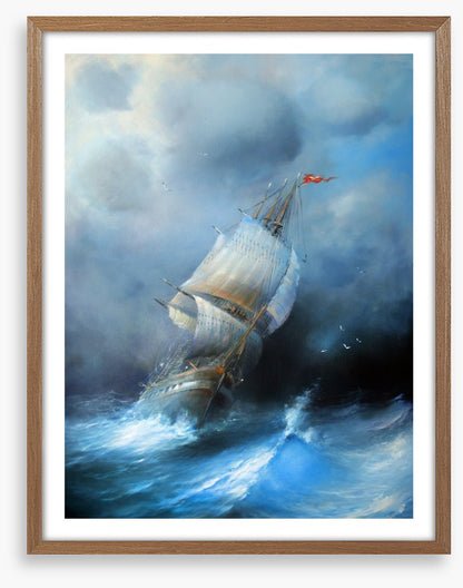 Sailboat in the storm
