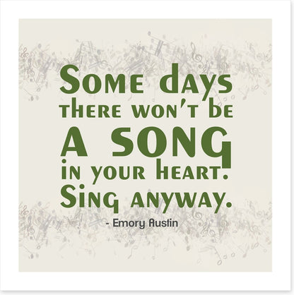 Sing anyway