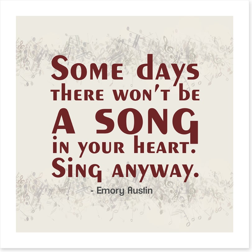 Sing anyway