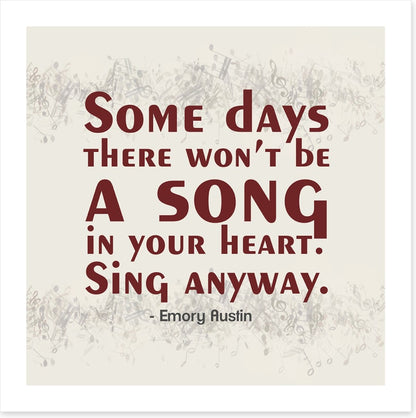 Sing anyway