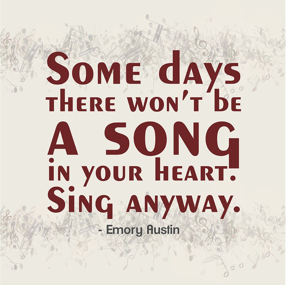 Sing anyway