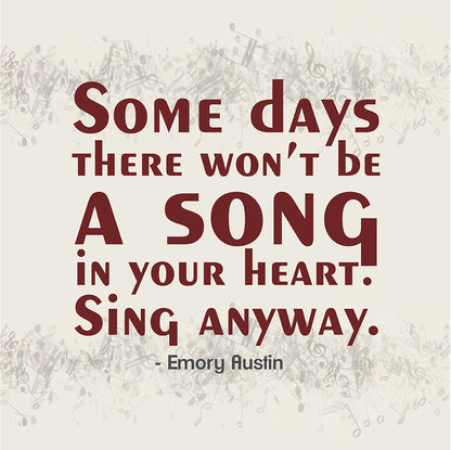 Sing anyway