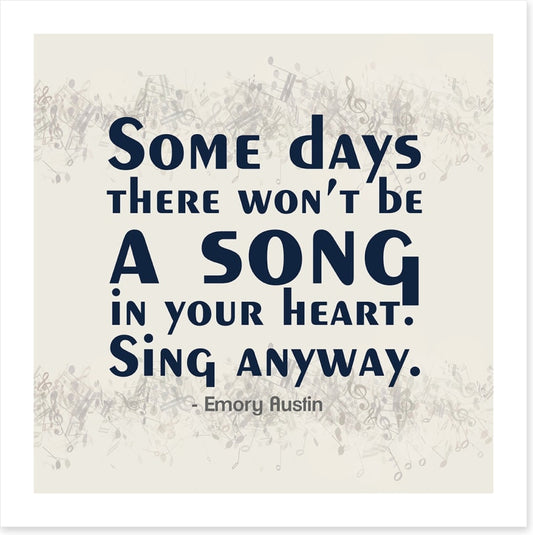 Sing anyway