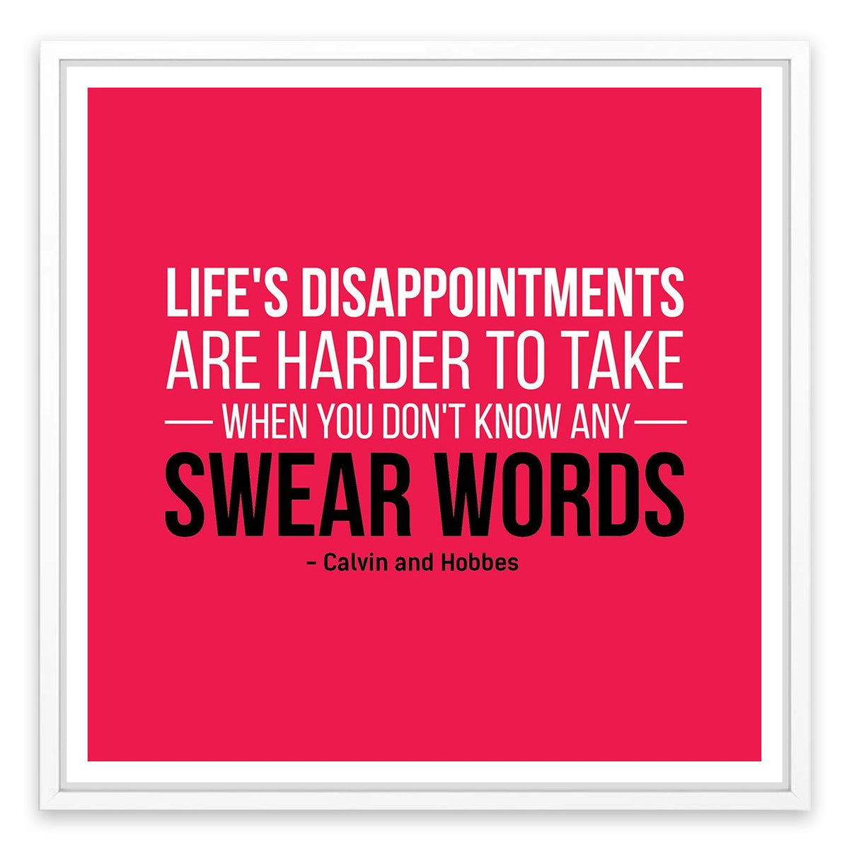 Life's disappointments