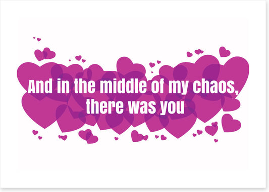In the chaos