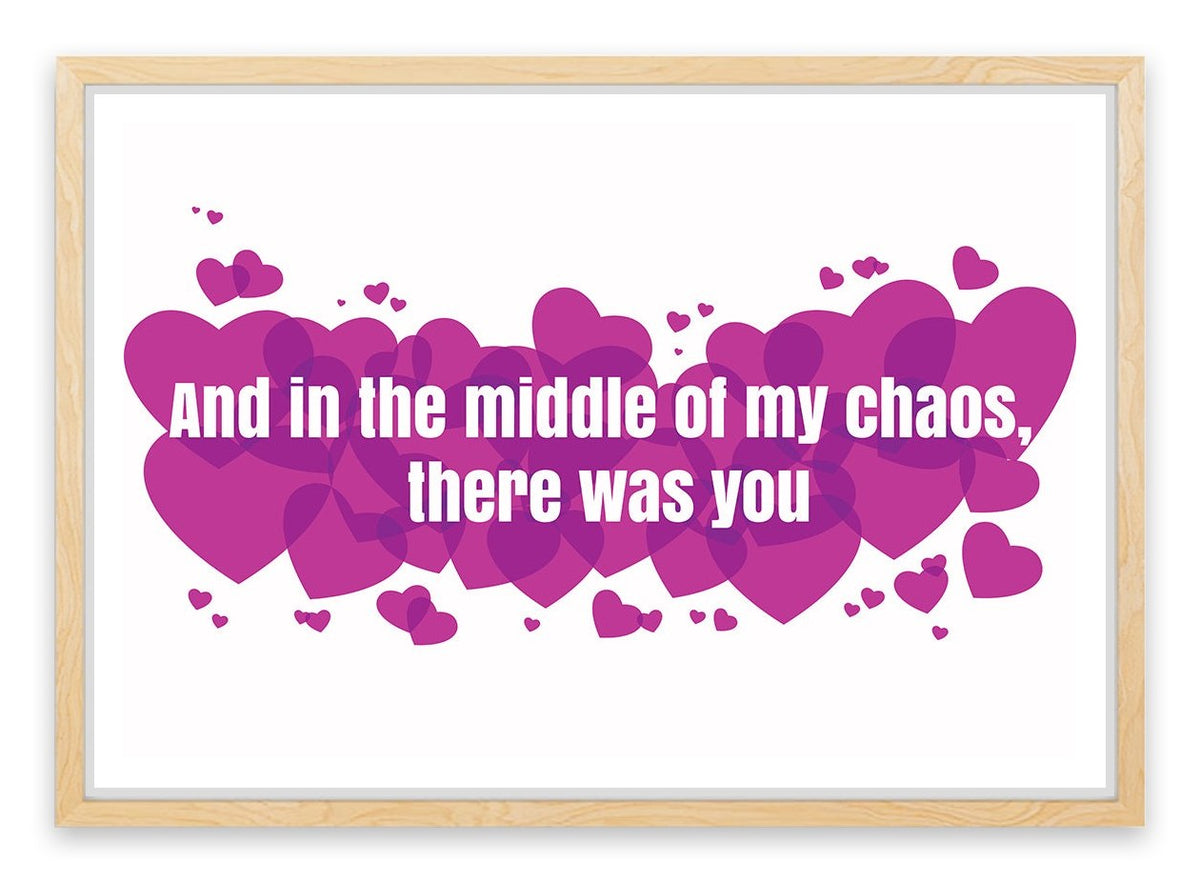 In the chaos