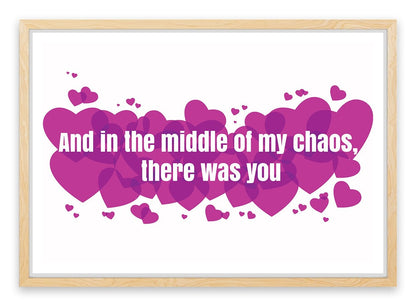 In the chaos
