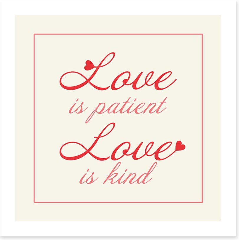 Love is patient