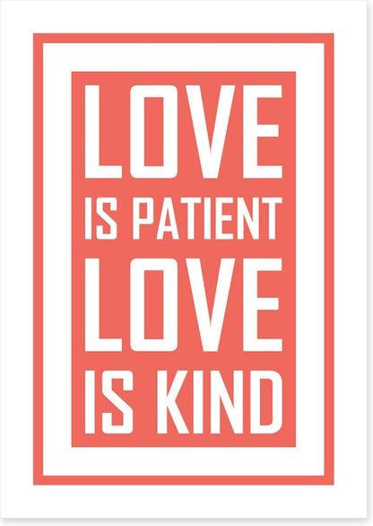 Love is patient