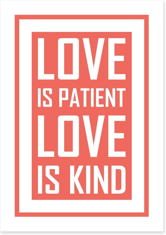 Love is patient