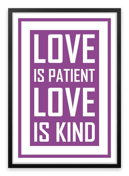 Love is patient