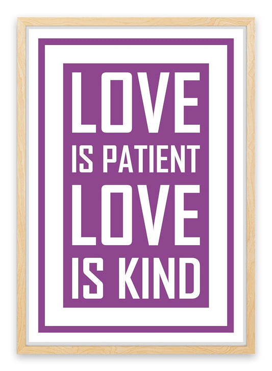 Love is patient