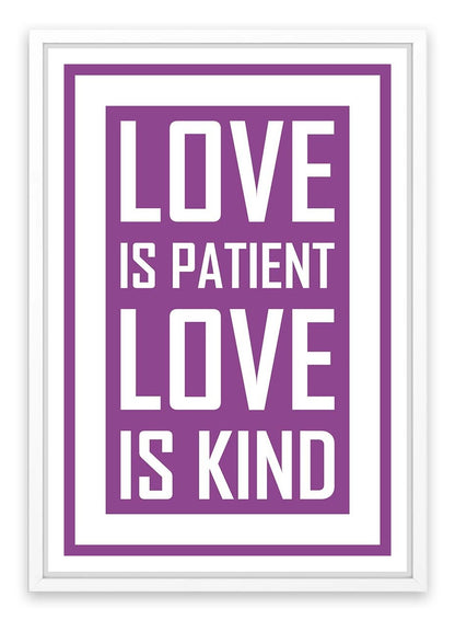 Love is patient