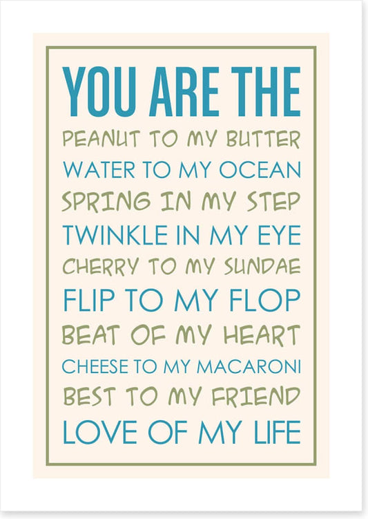 You are...