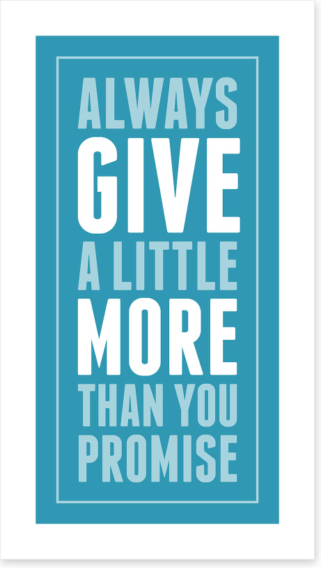 Give a little more