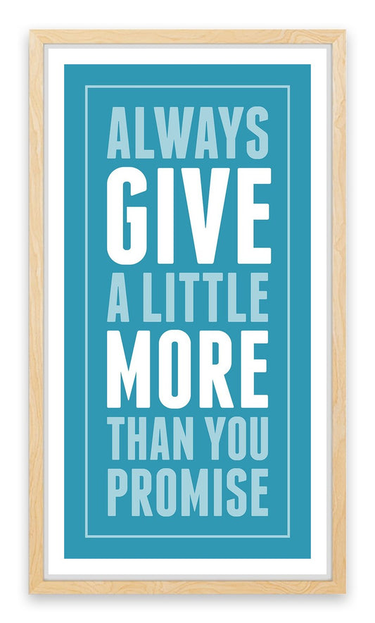 Give a little more