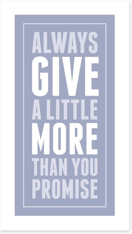 Give a little more