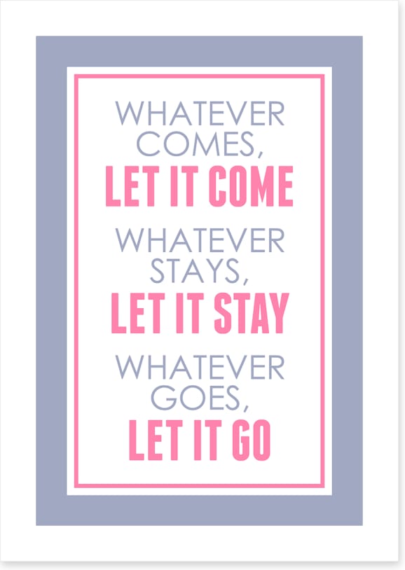 Let it go