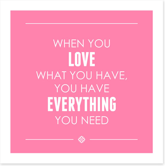 Everything you need