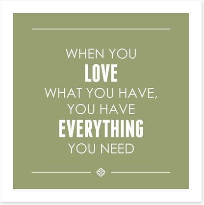 Everything you need