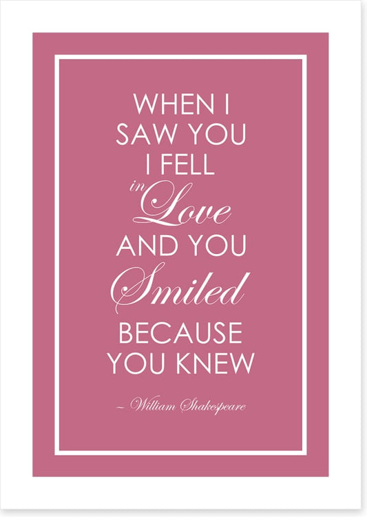 Because you knew