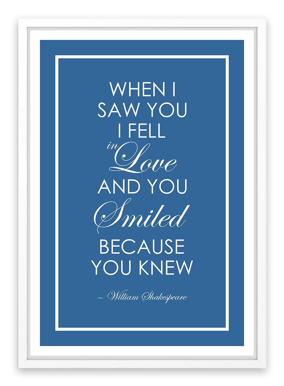 Because you knew