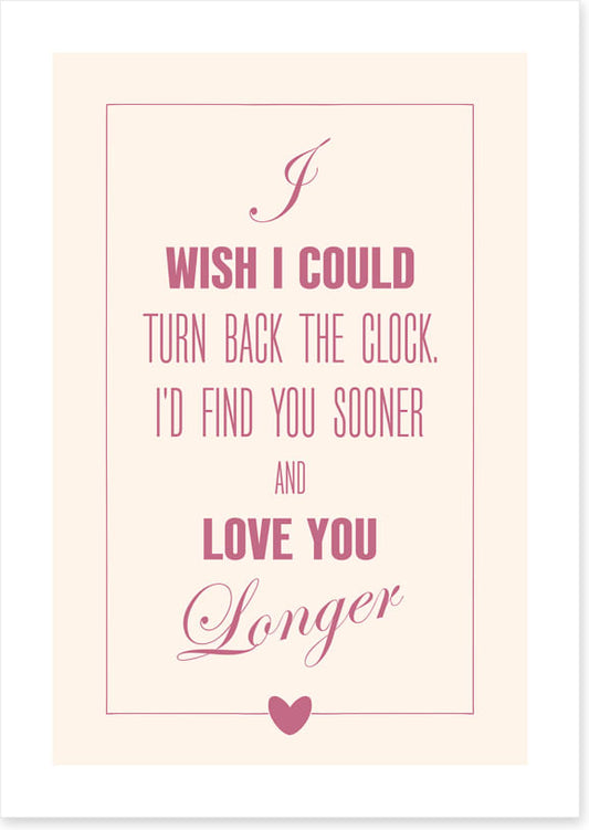 Love you longer